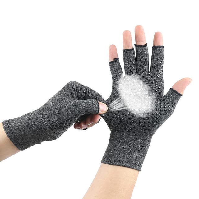 Kompressionshandsker Halvfinger 1 Par Sort S