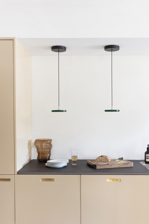 Umage Asteria Micro hanglamp LED Ø15 messing/antraciet
