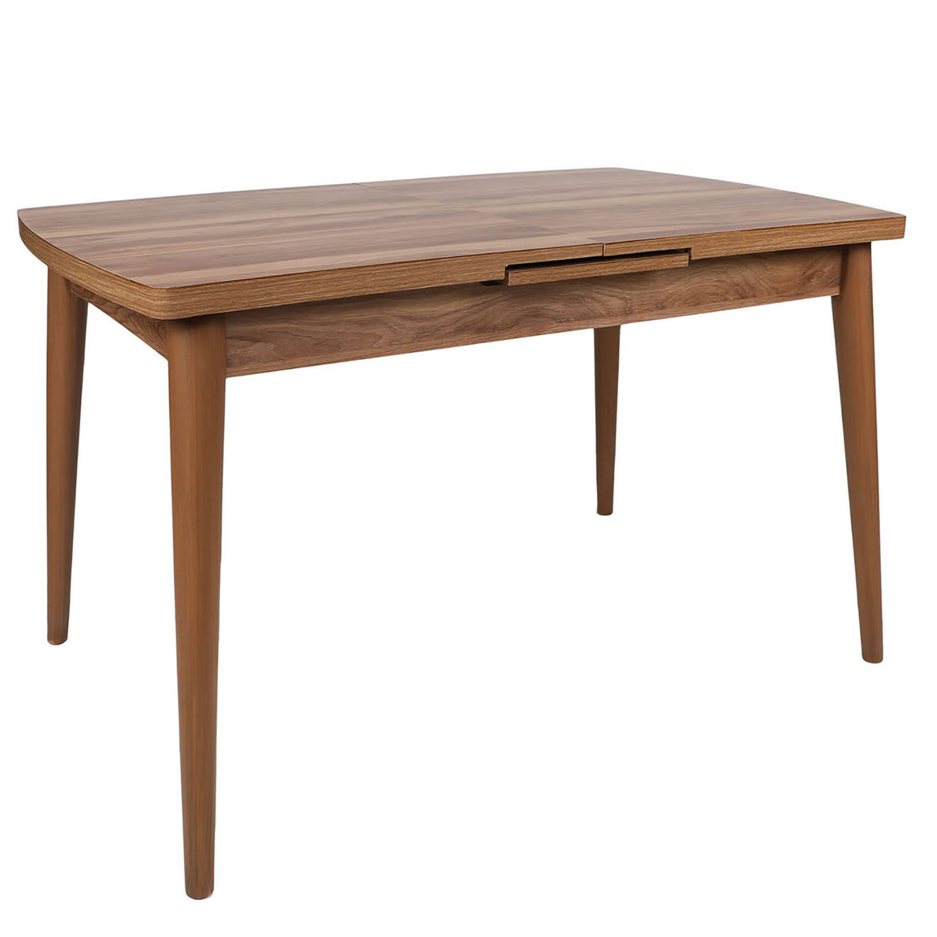 Wooden Art Table à manger Inci marron -130+30x79x80 cm