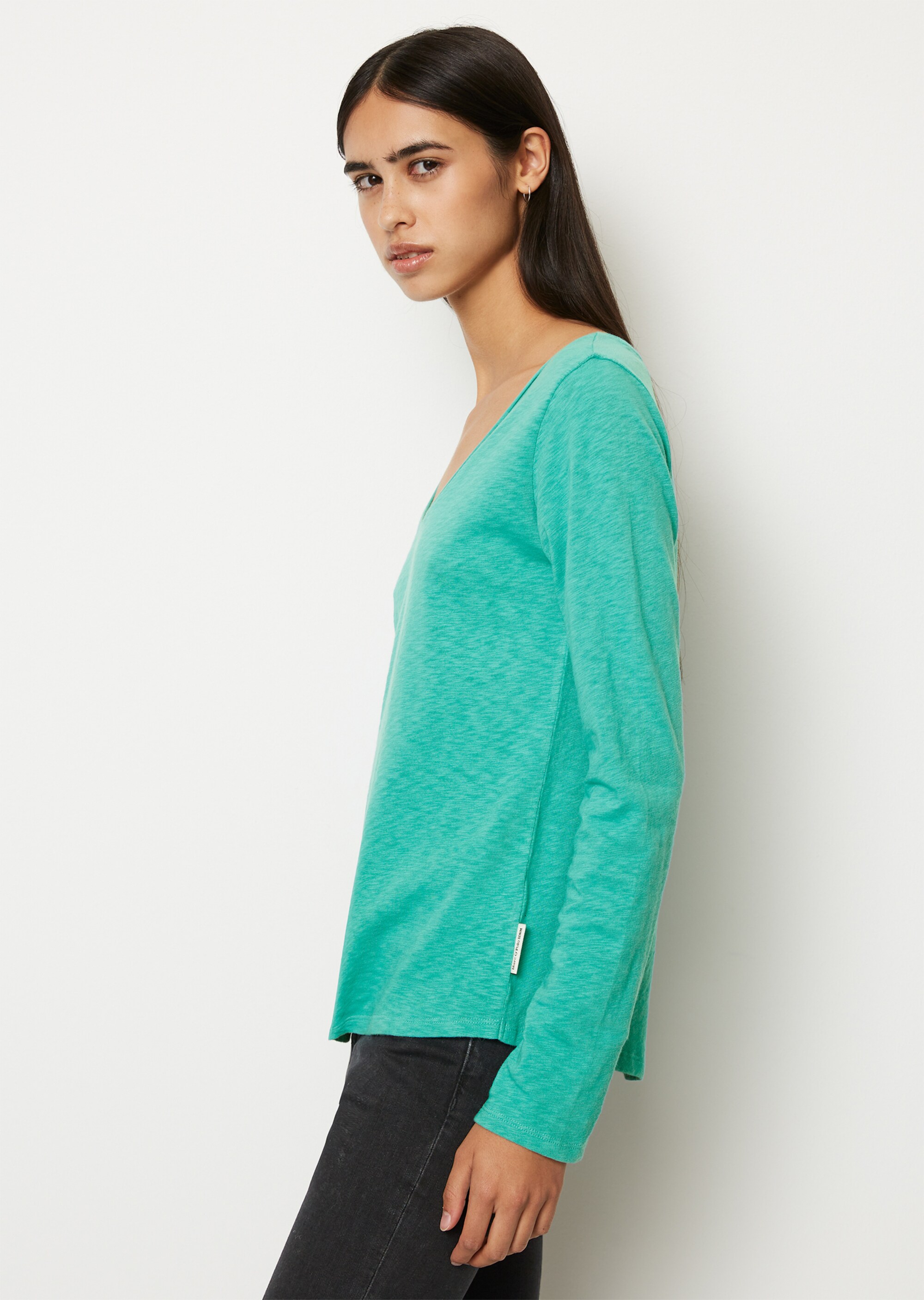 Longsleeve regular aus Slub Organic Cotton