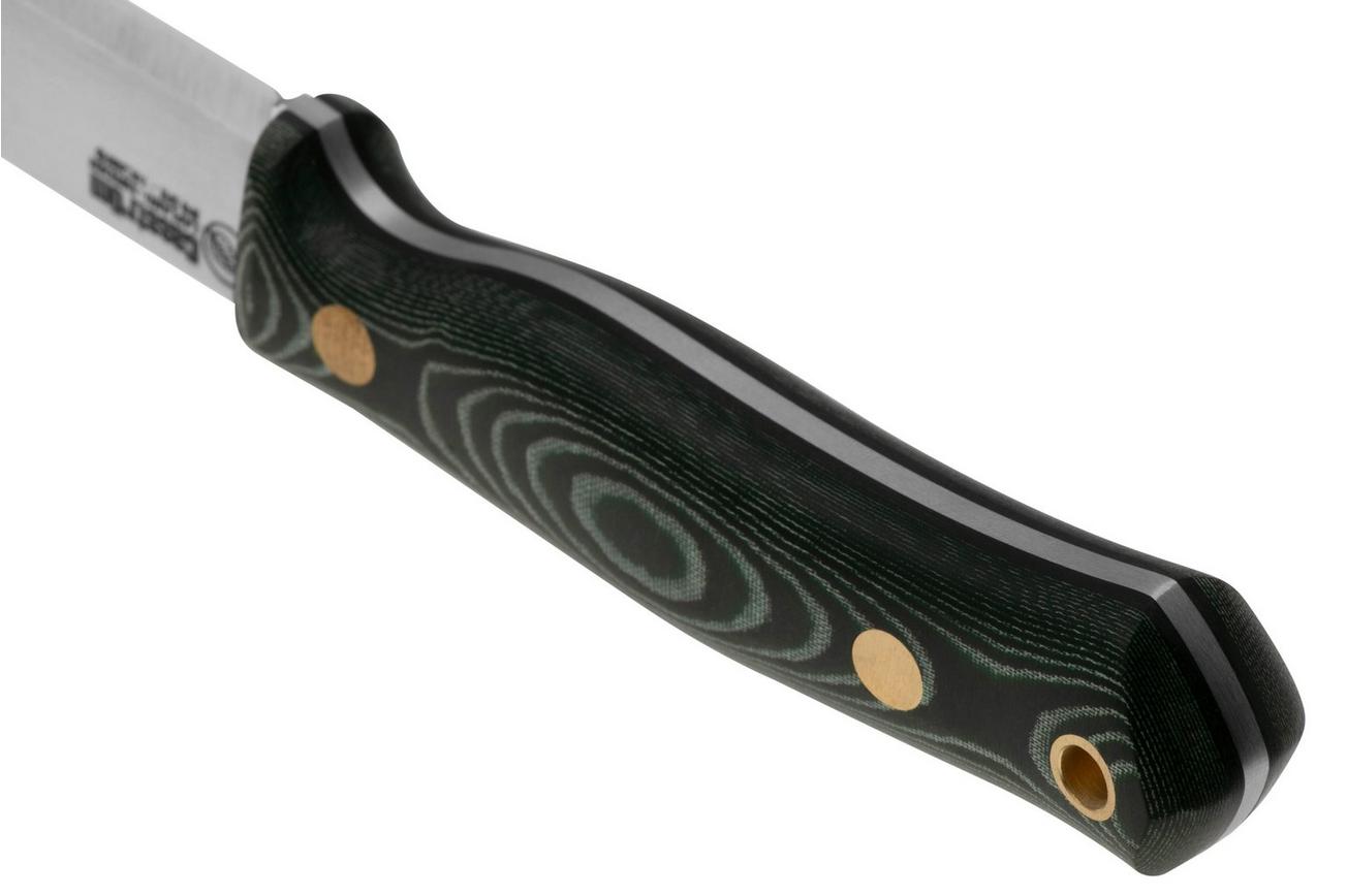 Casström No. 8 SFK 12827 Green Micarta met Firesteel, bushcraftmes