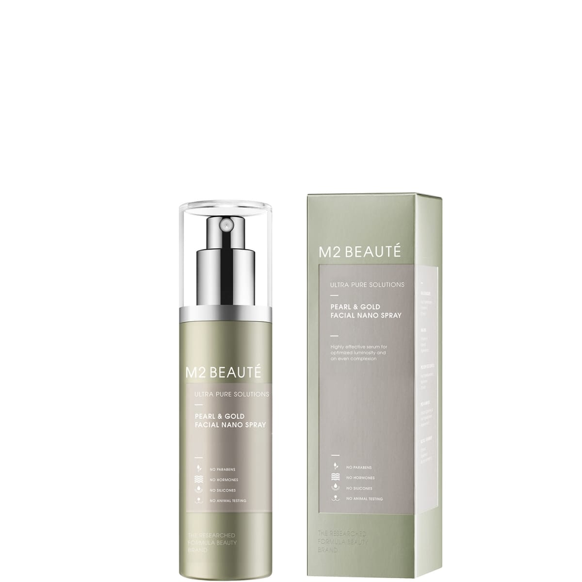 M2 Beauté Ultra Pure SolutionsPearl &  Gold Facial Nano Spray