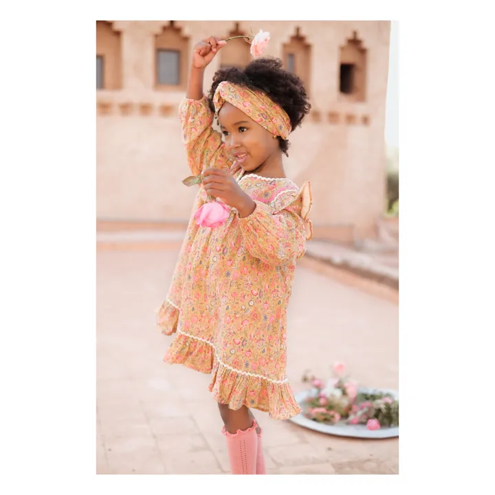 Louise Misha Robe Gaze de Coton Bio Jilana | Ocre