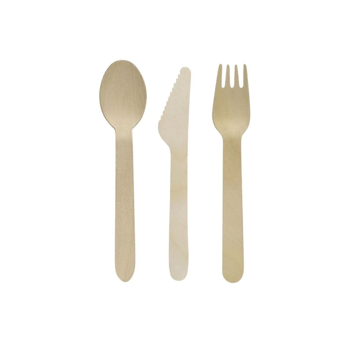 Ensemble de couverts en bois pour pique-nique x30 chacun Fackelmann Mo