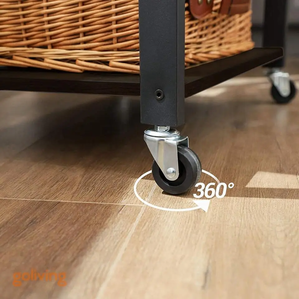 Goliving Keukentrolley - Keukenkast - Keukenrek - Keuken Organizer - Zwart