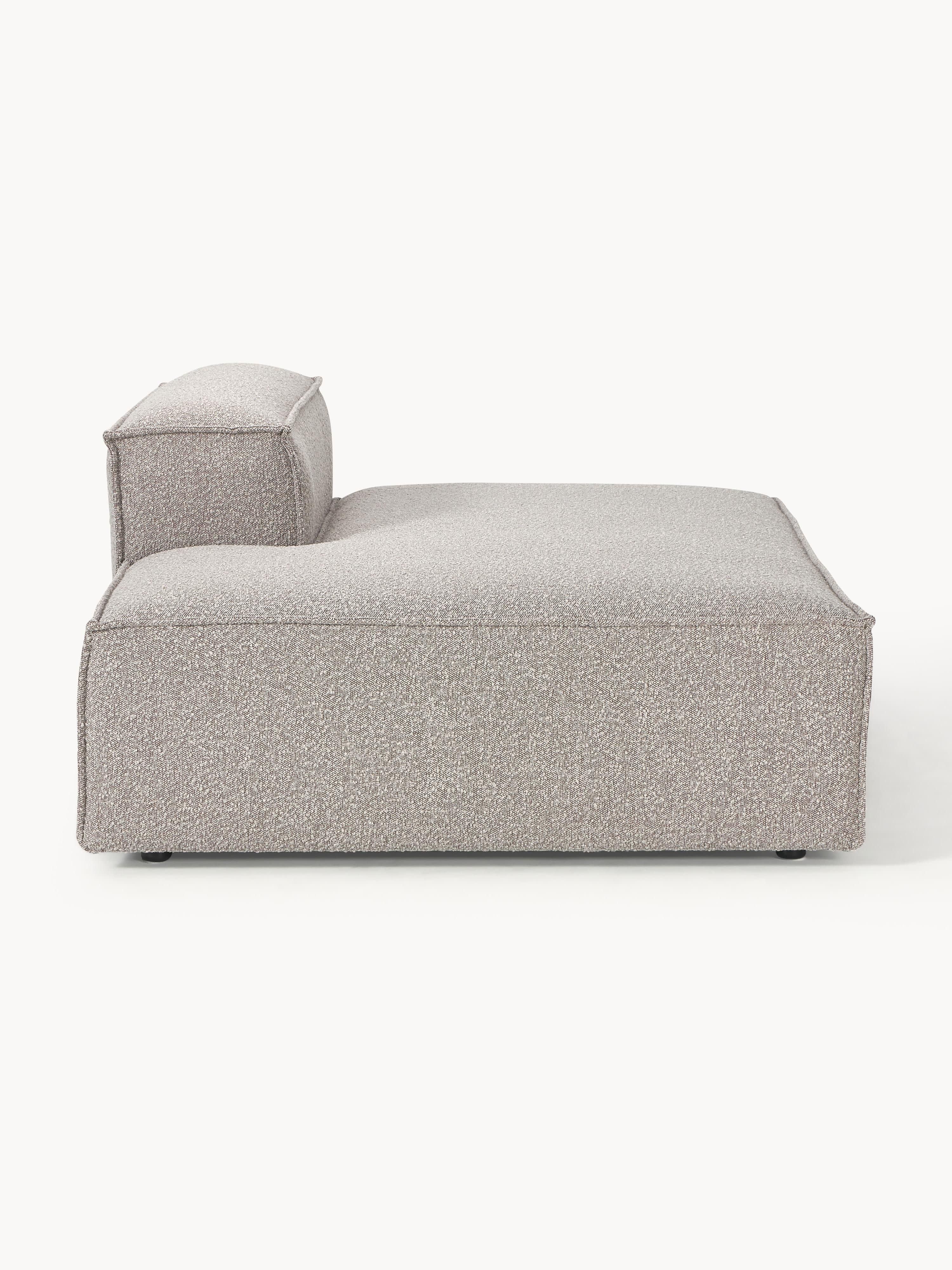 Chaise longue module Lennon van bouclé