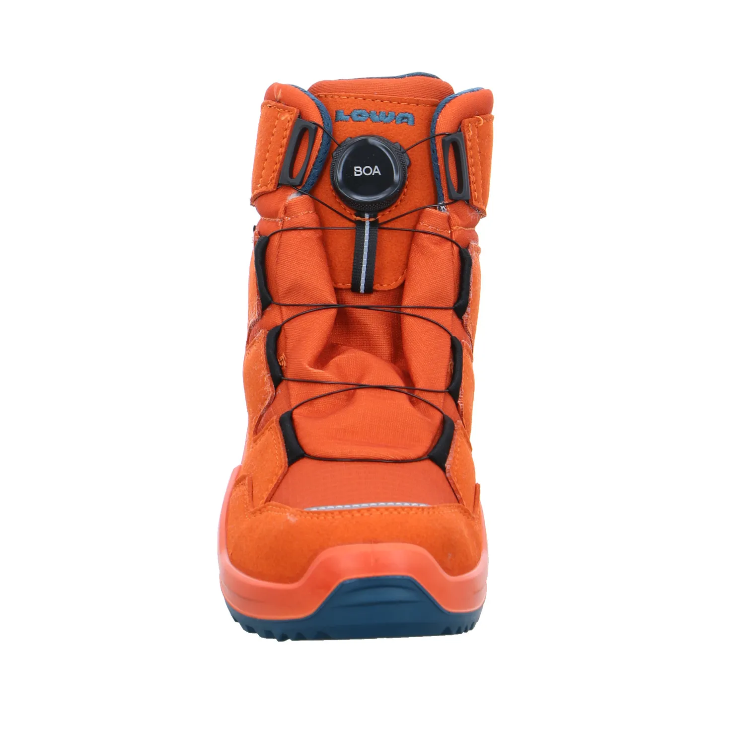 LOWA Jungen- Snowboot Membran Orange Textil  Winterstiefel