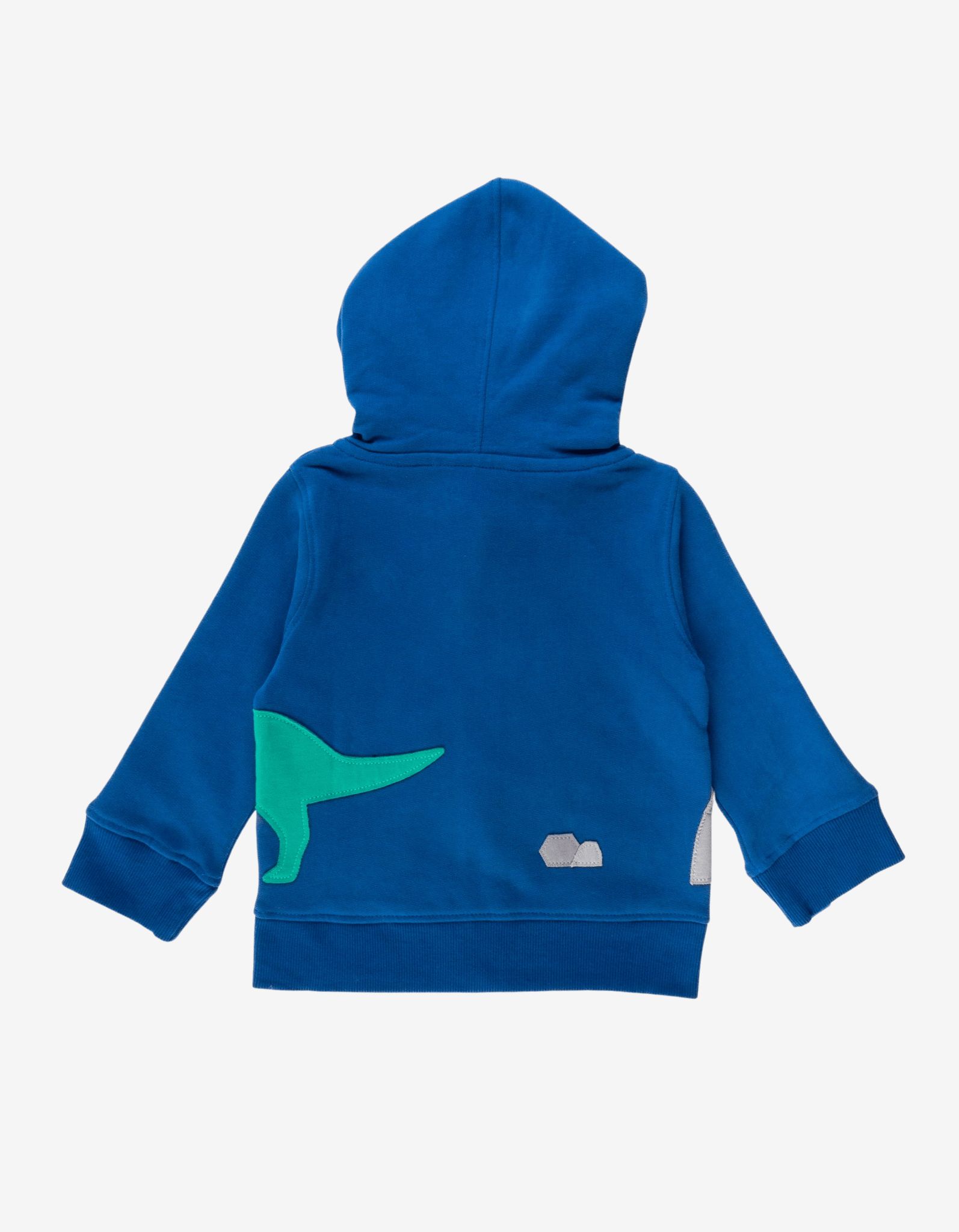 Toby Tiger Kapuzenpullover mit Dinosaurier Applikationen