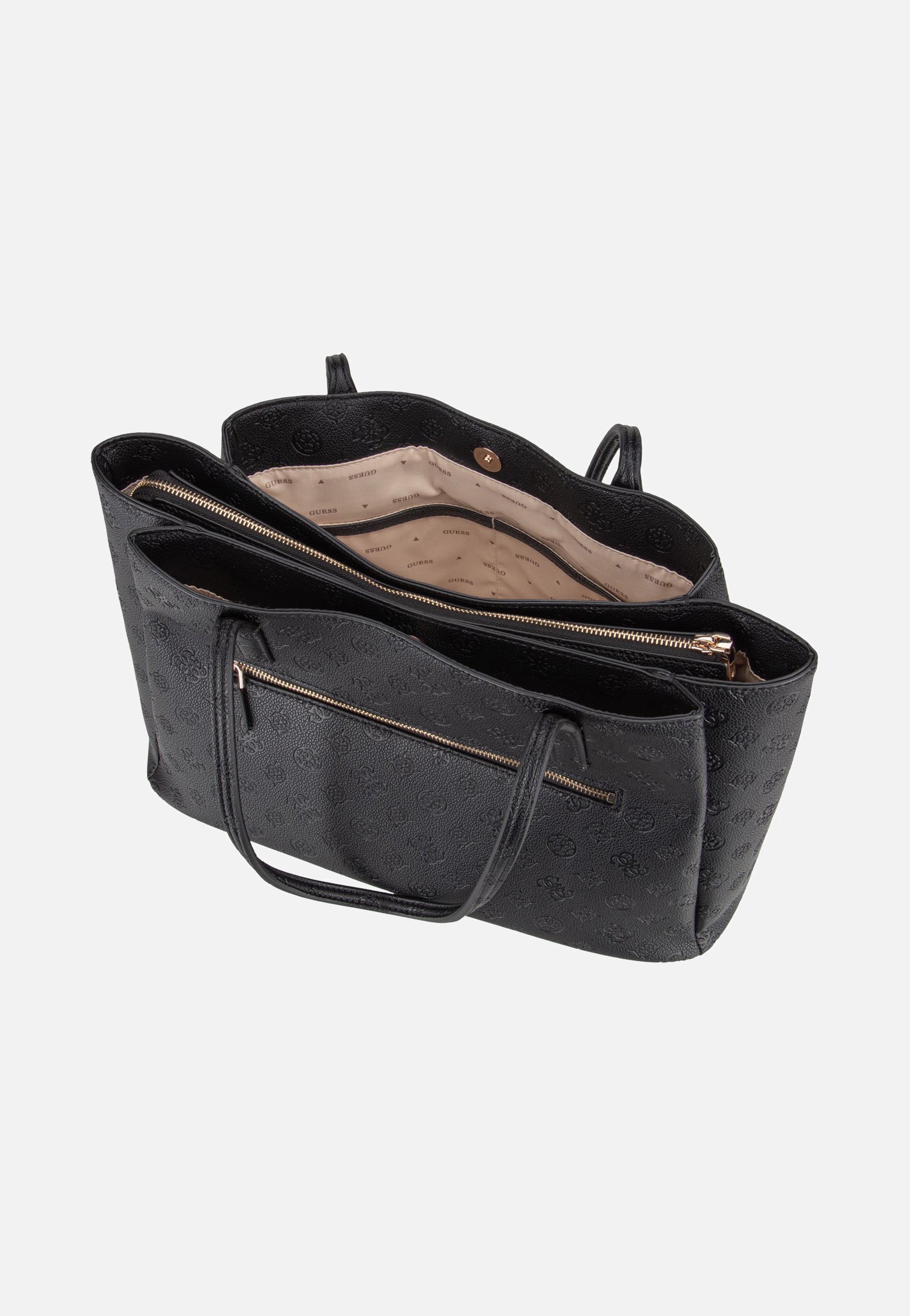 Anise Multi Comp Tote Black Logo - Shopper