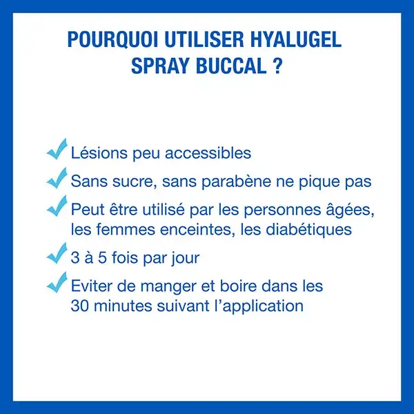 Spray bucal Hyalugel para aftas e feridas menores 20ml