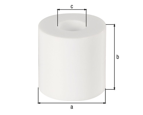 Afstandhouders 20 mm, wit, 10 stuks