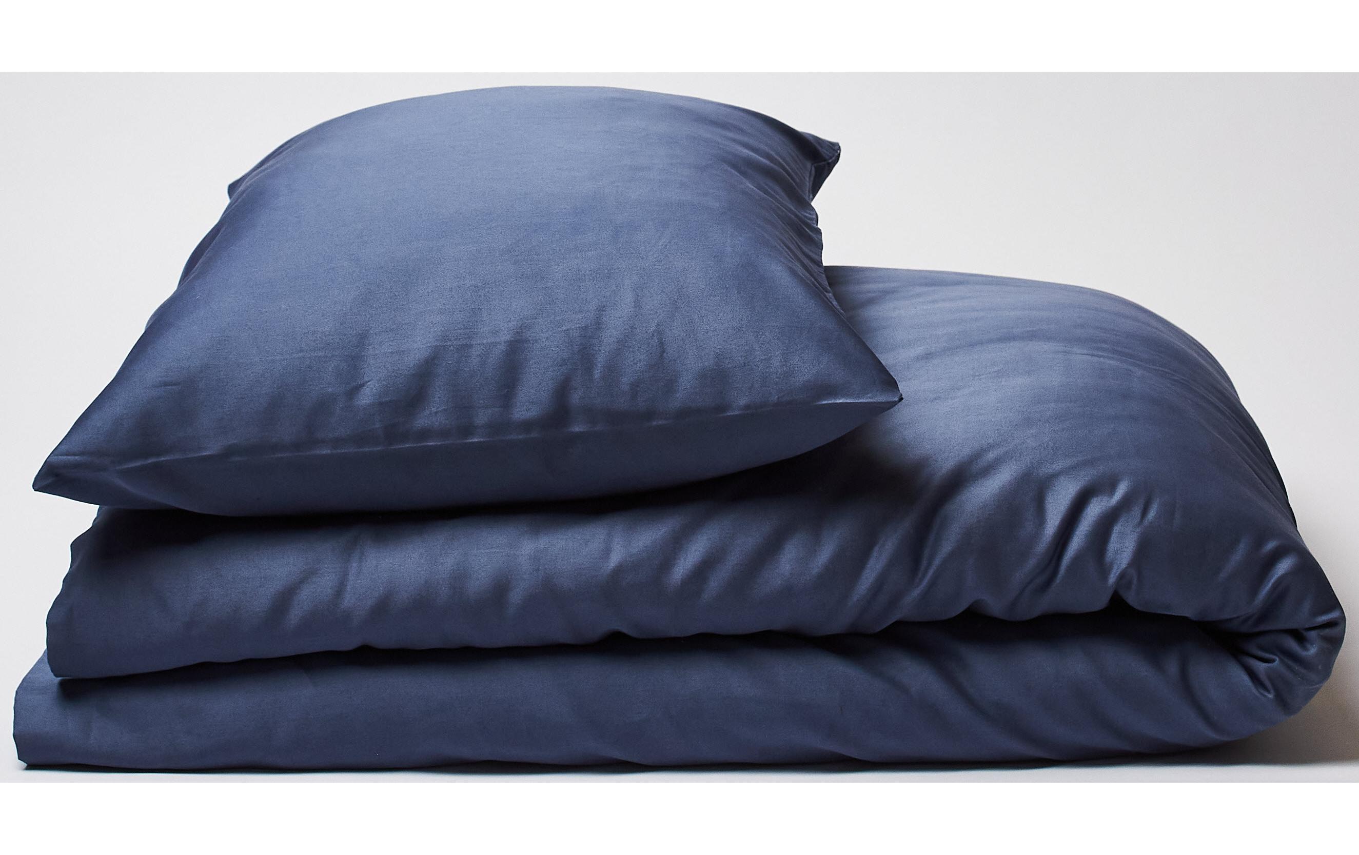 Kopfkissenbezug Braga 65 x 100 cm, Ocean BlueNachhaltiger Kissenbezug aus Bio-Baumwollsatin