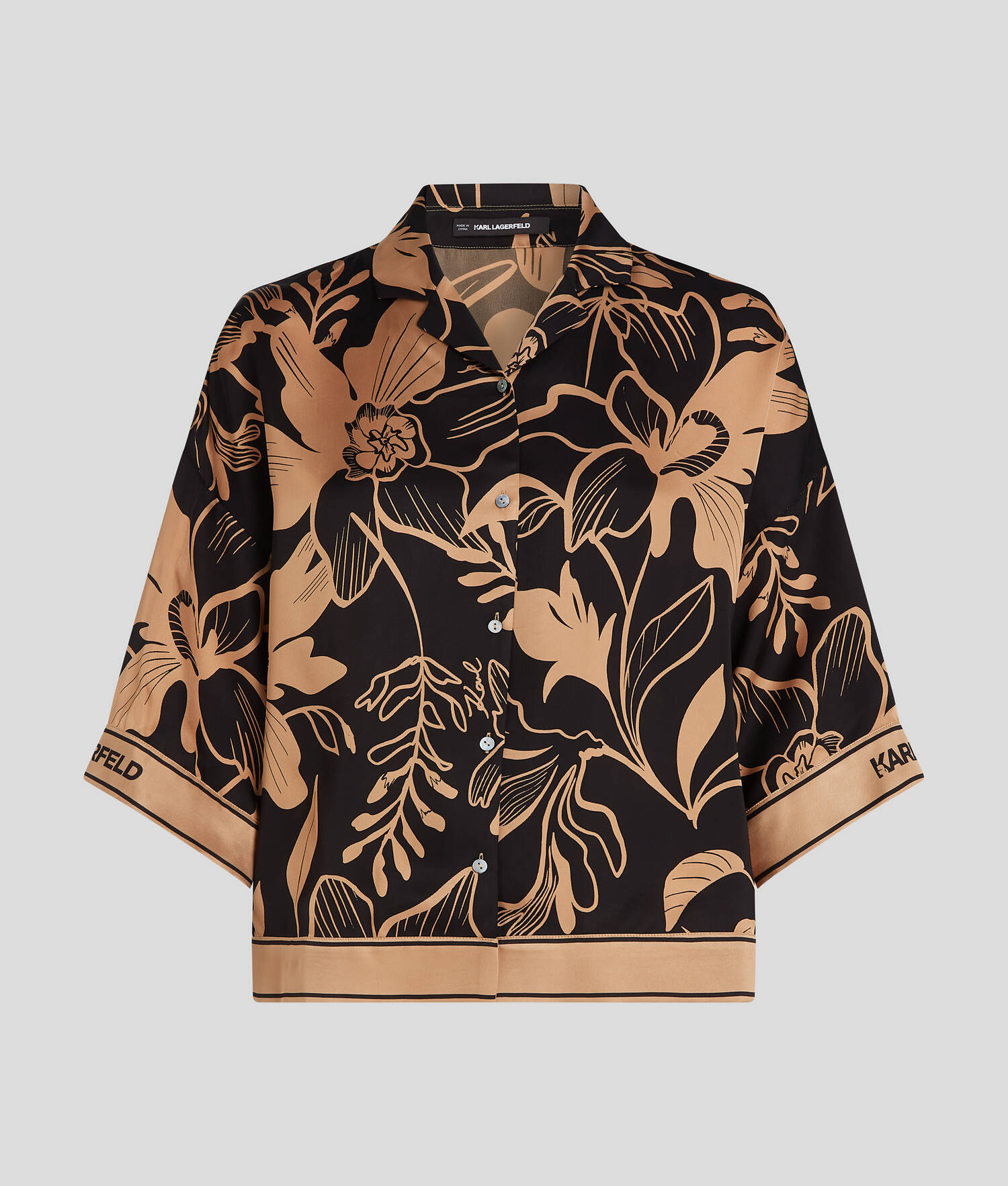 Chemisier à manches courtes - All Over Orchid Print
