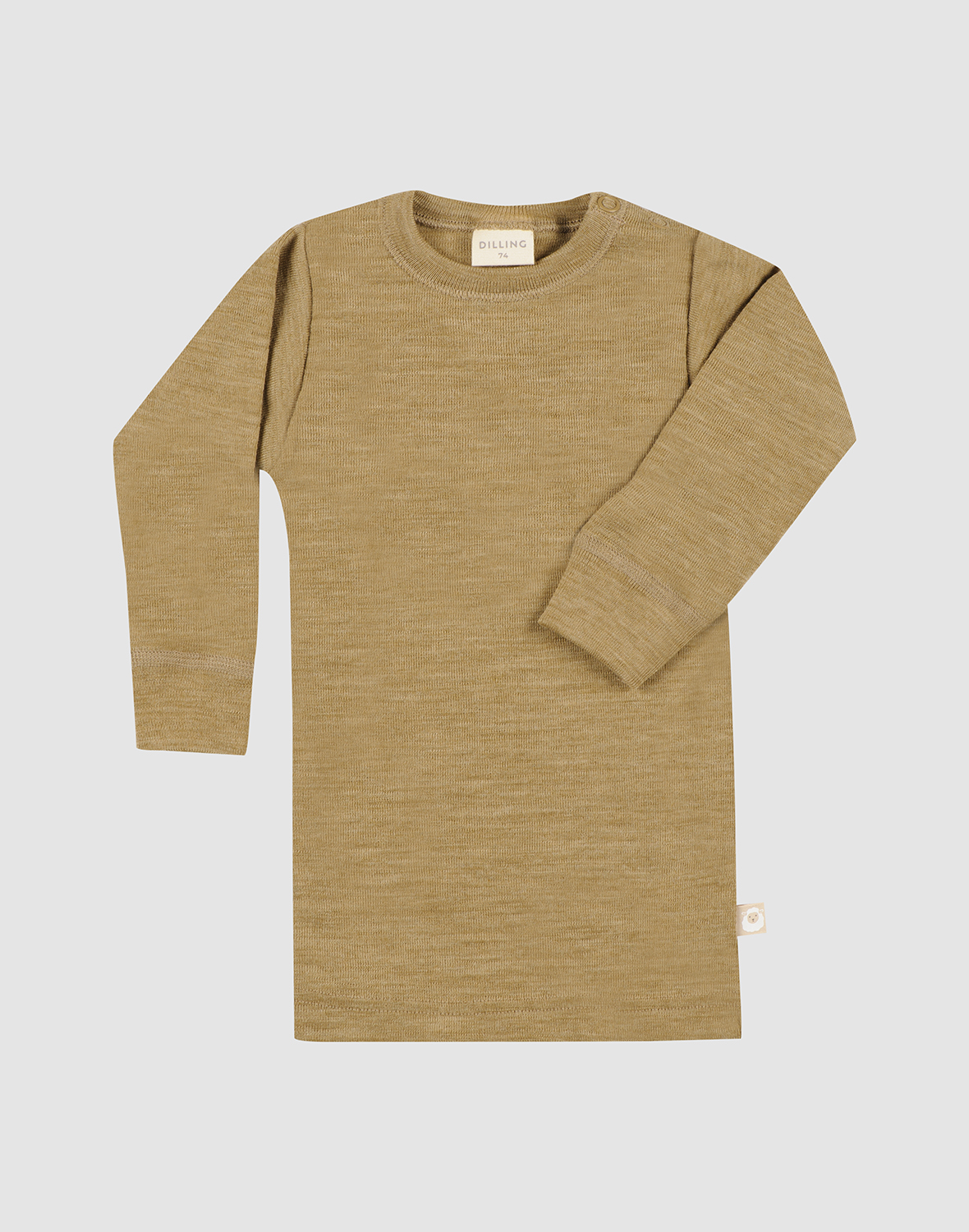 Shirt van merinowol voor baby's in Marineblauw