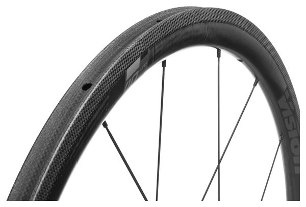 Paire de Roues Vision Trimax Carbon 40mm Boyau Shimano/ Sram 11V