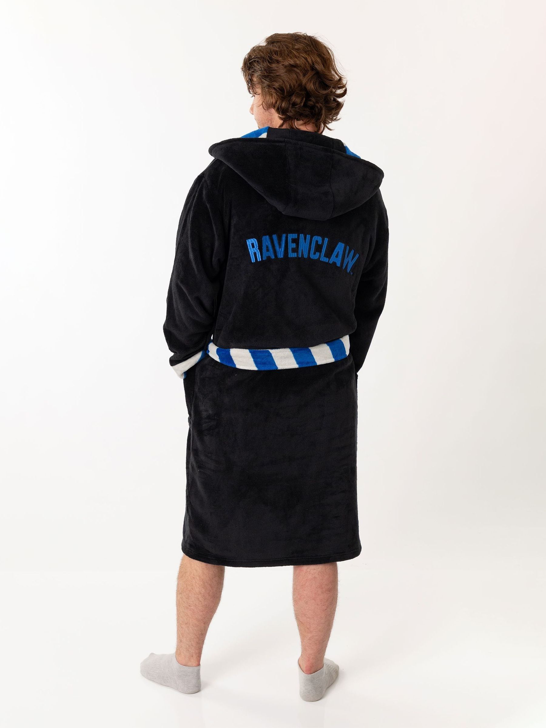 Zwart/blauw Ravenclaw - Vanilla Underground Harry Potter Hooded Bathrobe Dressing Gown