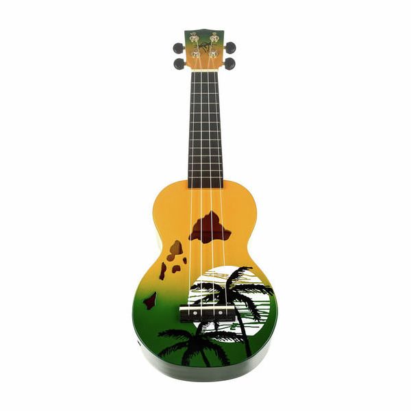 Mahalo Hawaii Green Ukulele