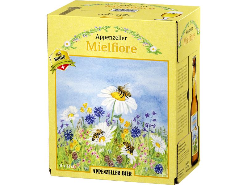 Appenzeller Bier Bier Mielfiore 6 x 0.33 l Lagerbier mit Honig