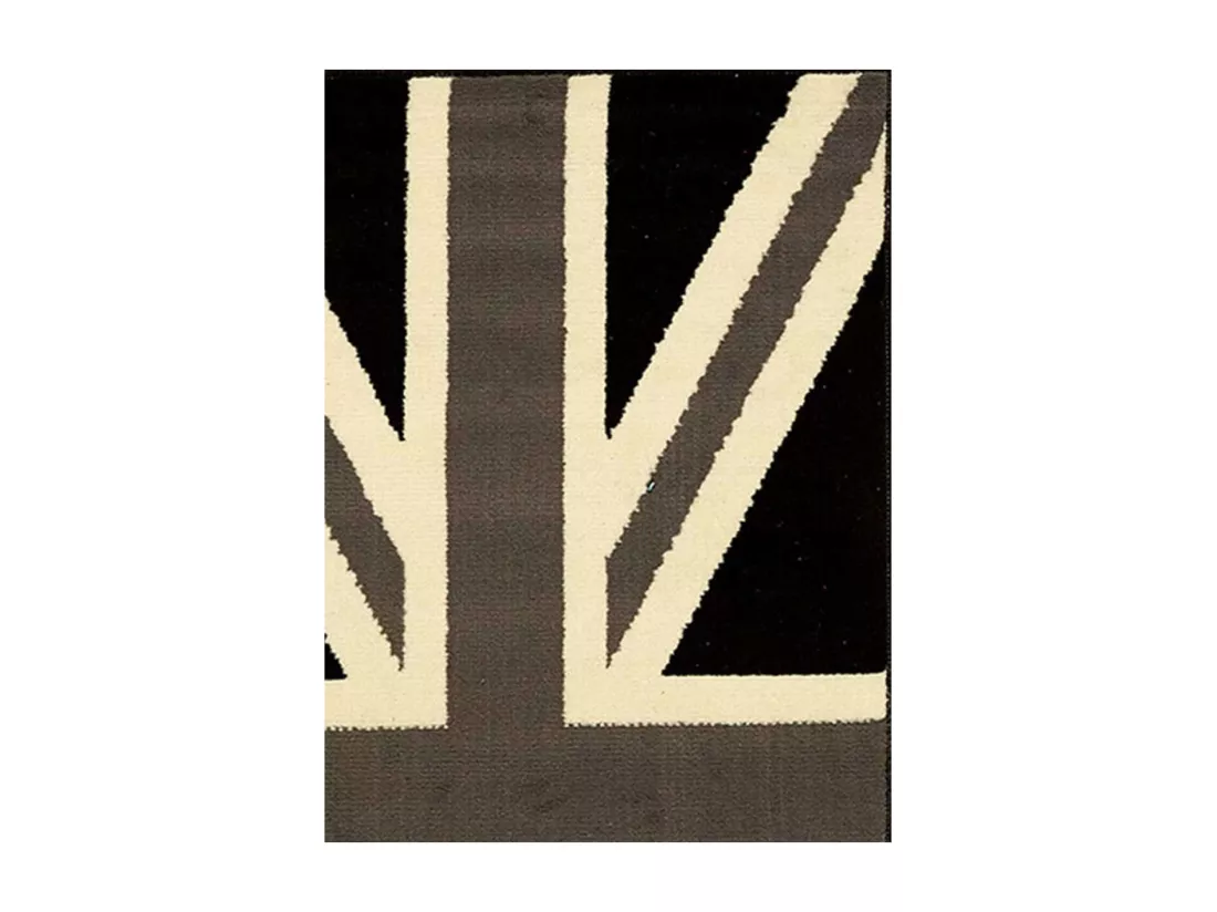 Tapis enfant 60x110 rectangle tissé gris AF1 UNIONJACK