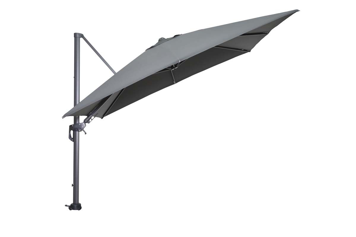 Hawaii parasol - 300x300 cm - carbon black - donker grijs