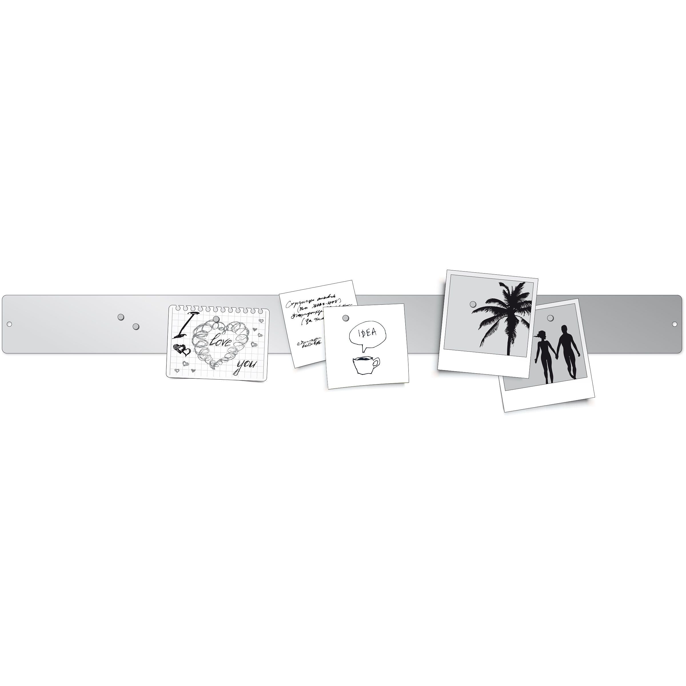 ELEMENT Magnetleiste - Silber / B: 70.0 cm x T: 0.3 cm x H: 6.0 cm