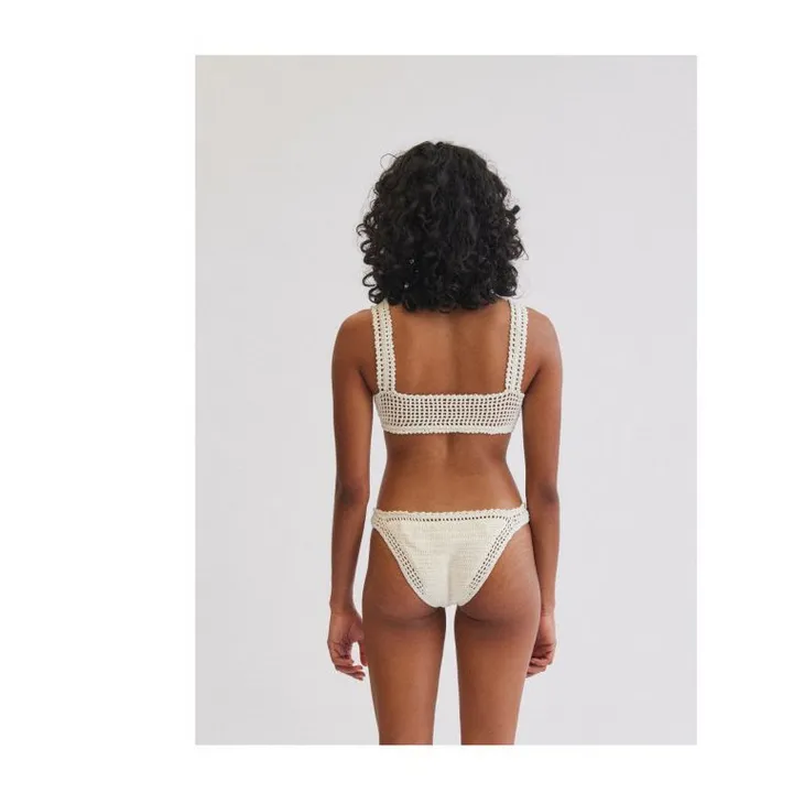 She Made Me Bas de Maillot Classic Crochet | Naturel