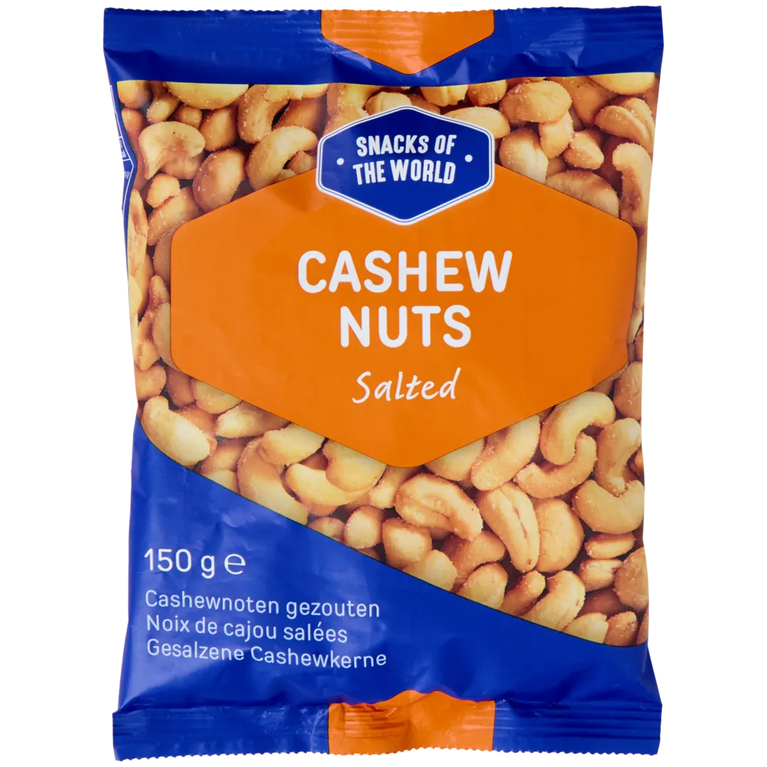 Snacks of the World cashewnoten 150 gram