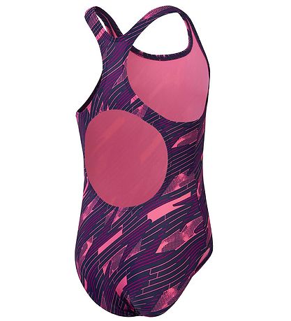 Speedo Bådedragt - Hyperboom Allover Medalist - Navy/Pink