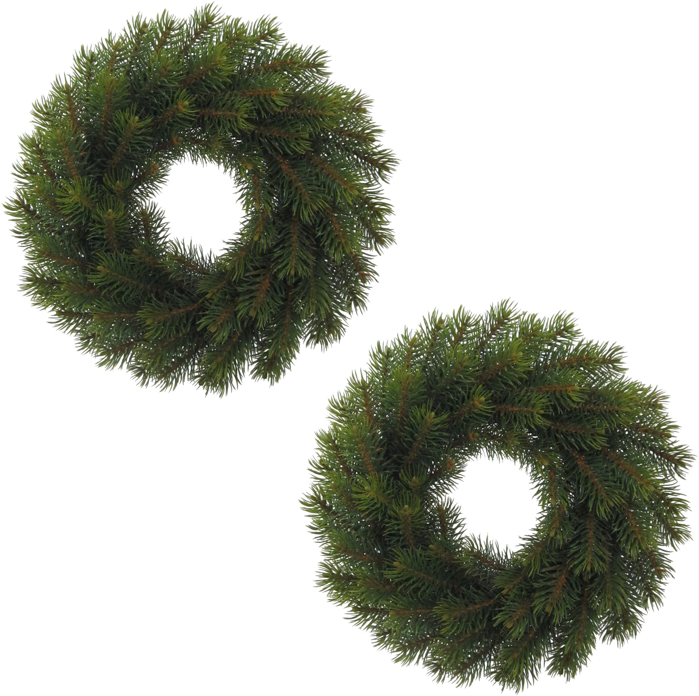 Creativ green Winterliche Kunstpflanze »Weihnachtsdeko« Kranz, Ø 25 cm, 2er-Set