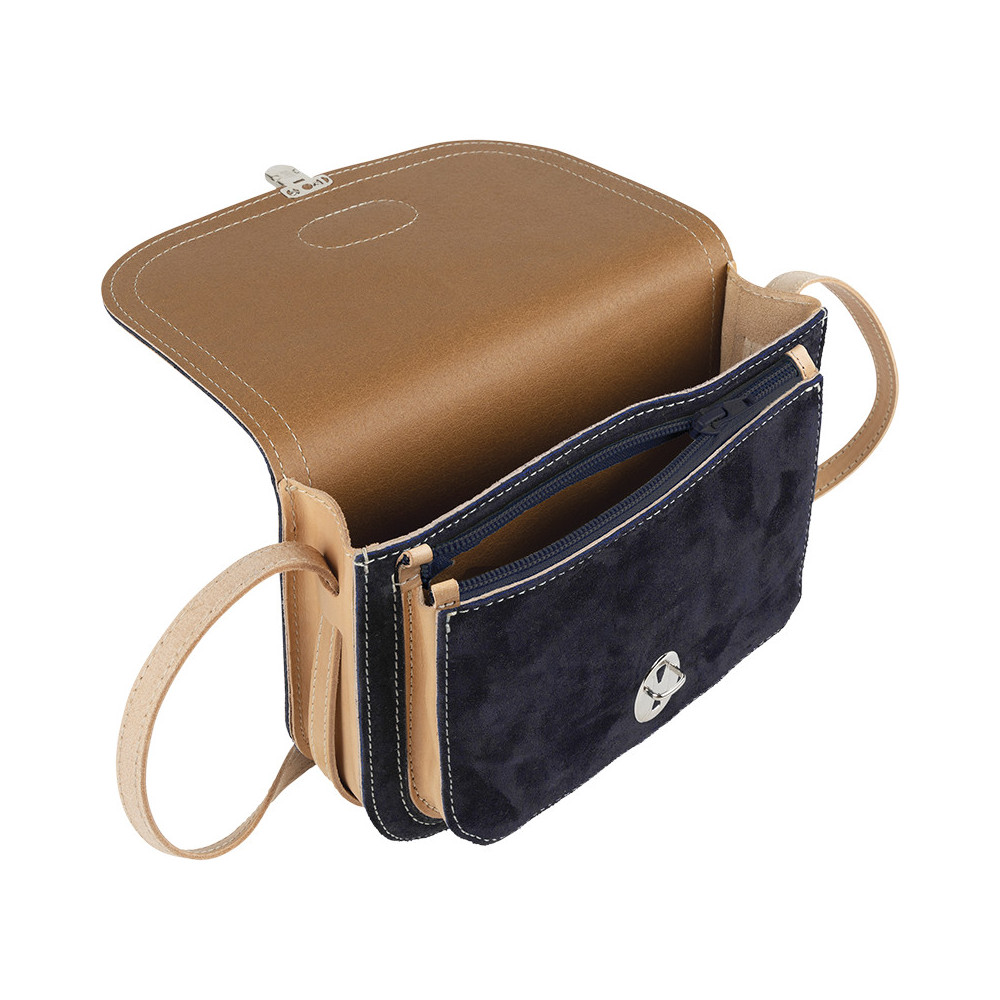 Sac bandoulière Aimé bleu nuit