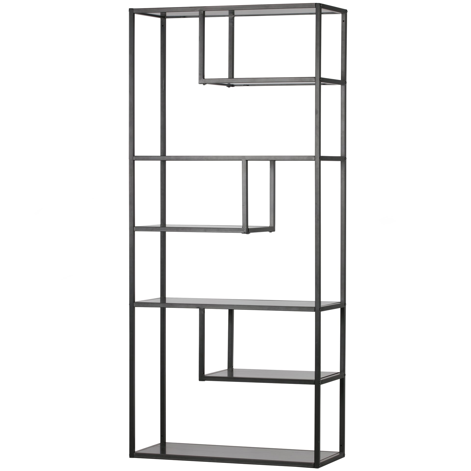 Regalschrank TEUN 85 x 188 cm schwarz