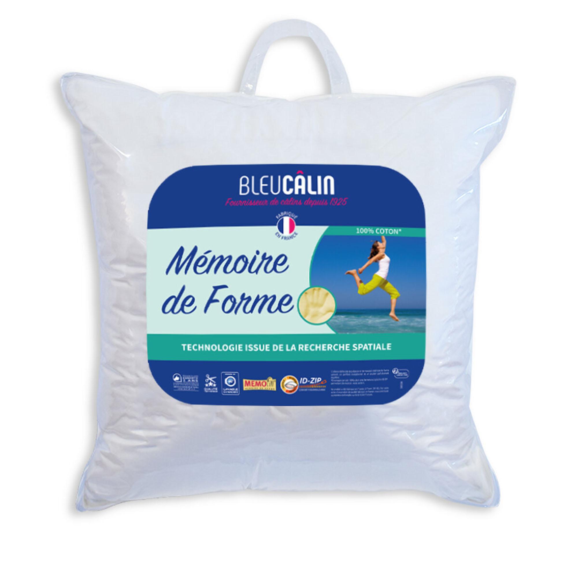 OREILLER PERCALE MEMOIRE DE FORME MEMOFILL 60X60CM 750GR