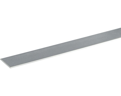 Afdeklijst, kunststof, aluminium decor, 2x30x2400 mm