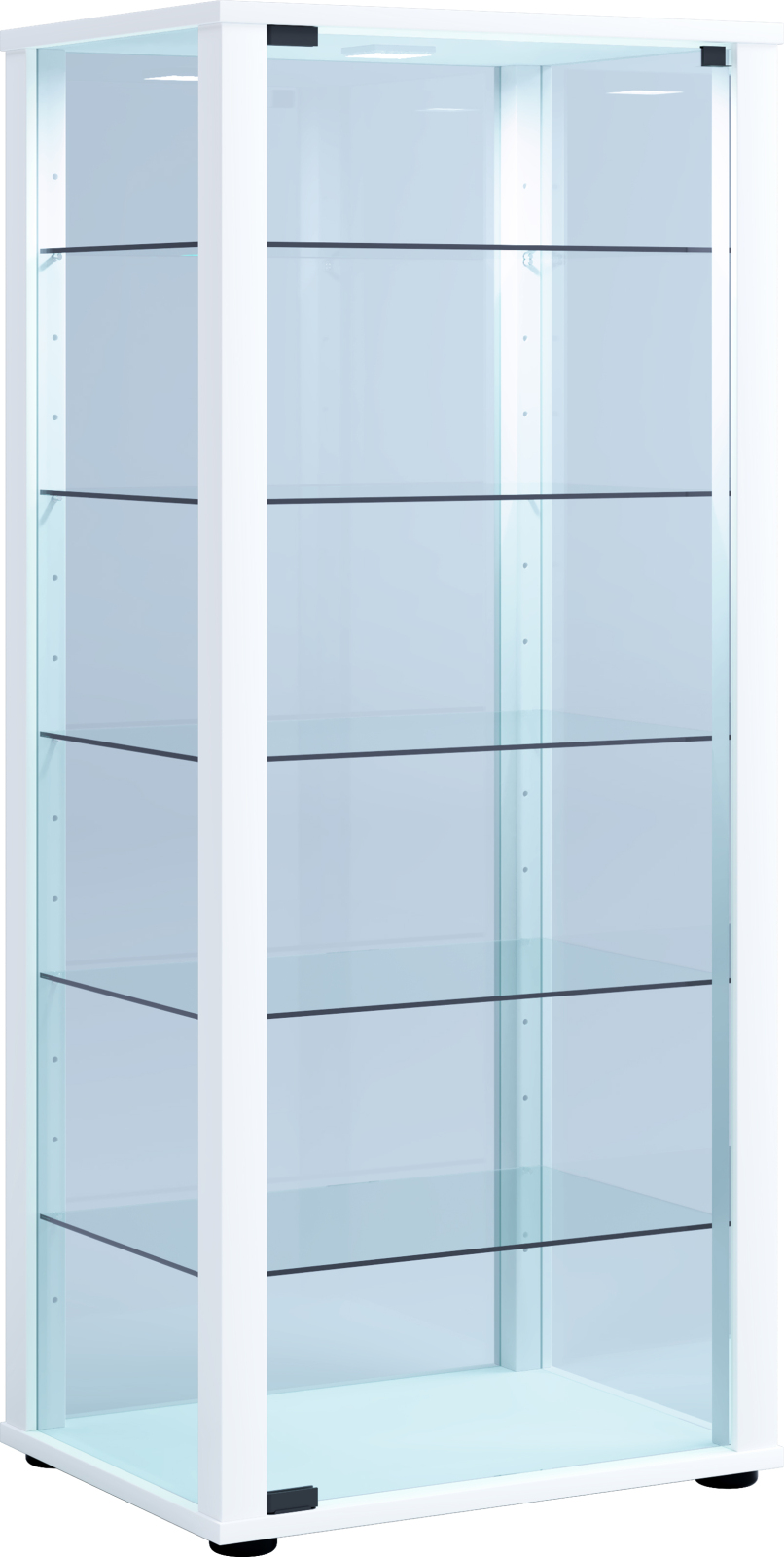 Vitrine KAVISA L - weiß - 114,5 cm hoch