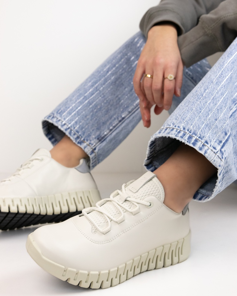 Ecco Gruuv Lage sneakers  - wit