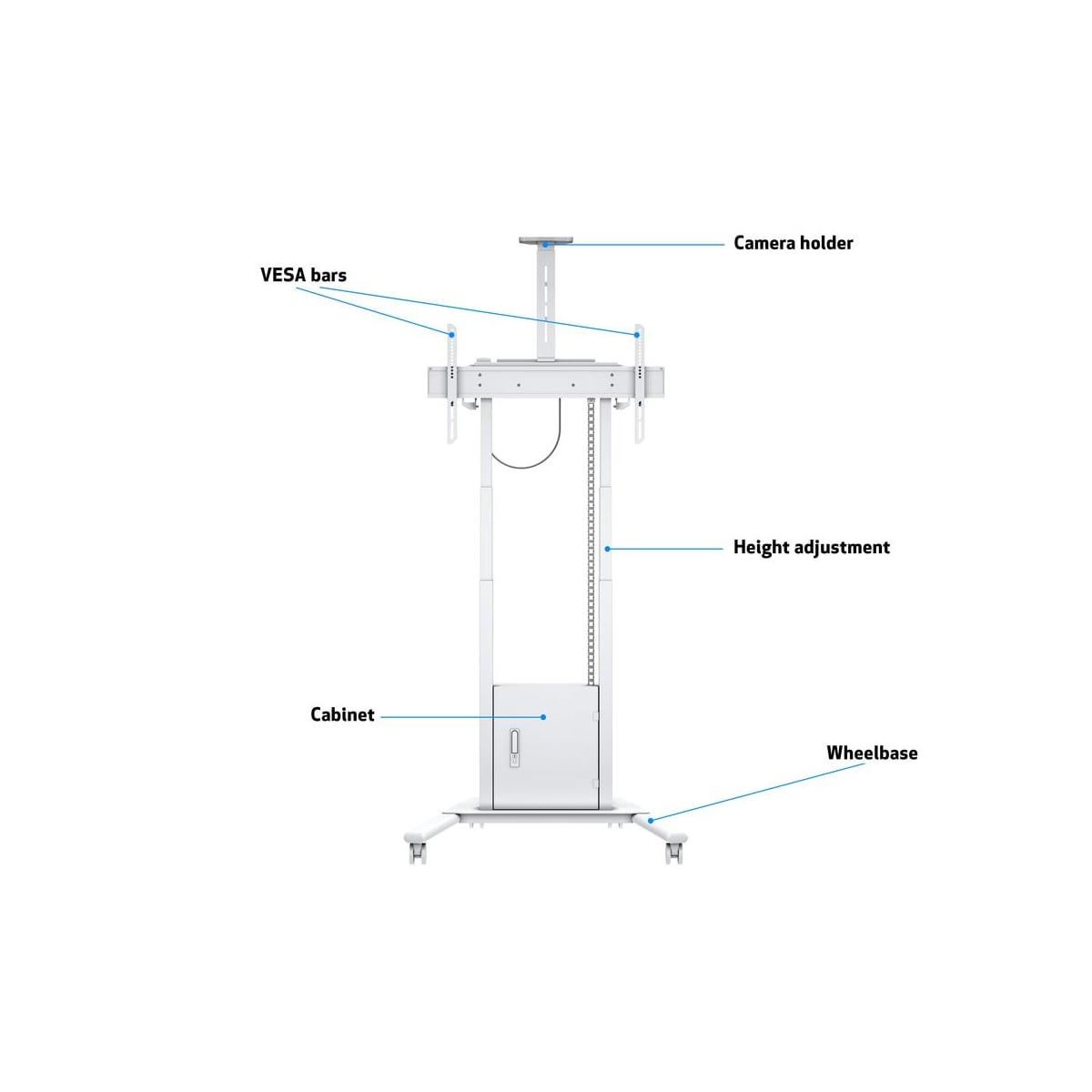 Multibrackets 6782 digitalskiltmontering 2,54 m (100