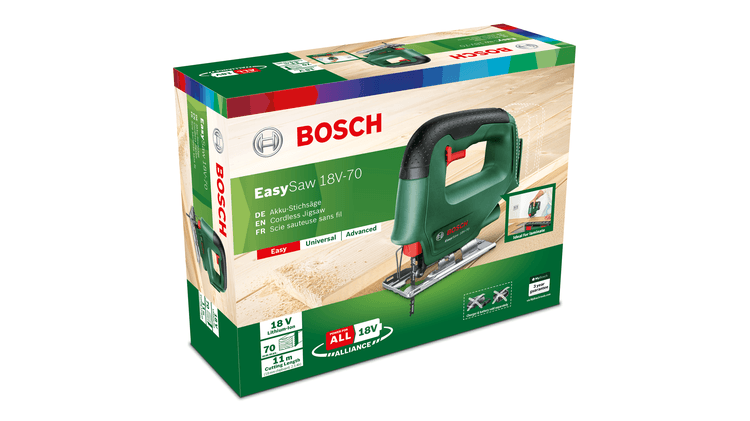 Bosch - Batteridrevet Stiksav - Easy Saw 18v-70 (Intet batteri)