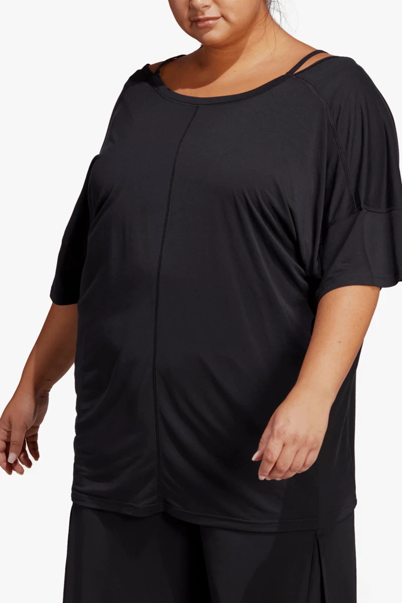 adidas Performance Yoga Studio Oversized Plus Size Damen T-Shirt