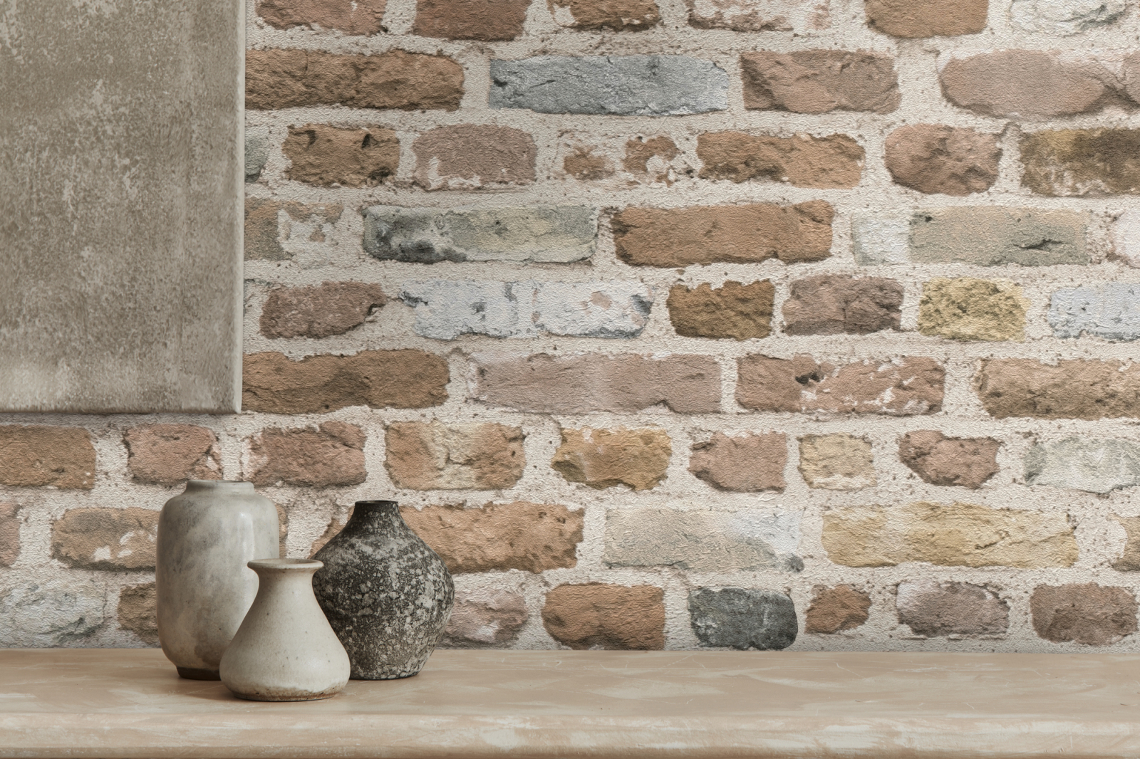 A.S. Creation Vliestapete BRICKS & STONES - braun-beige - Steinoptik - 10 Meter