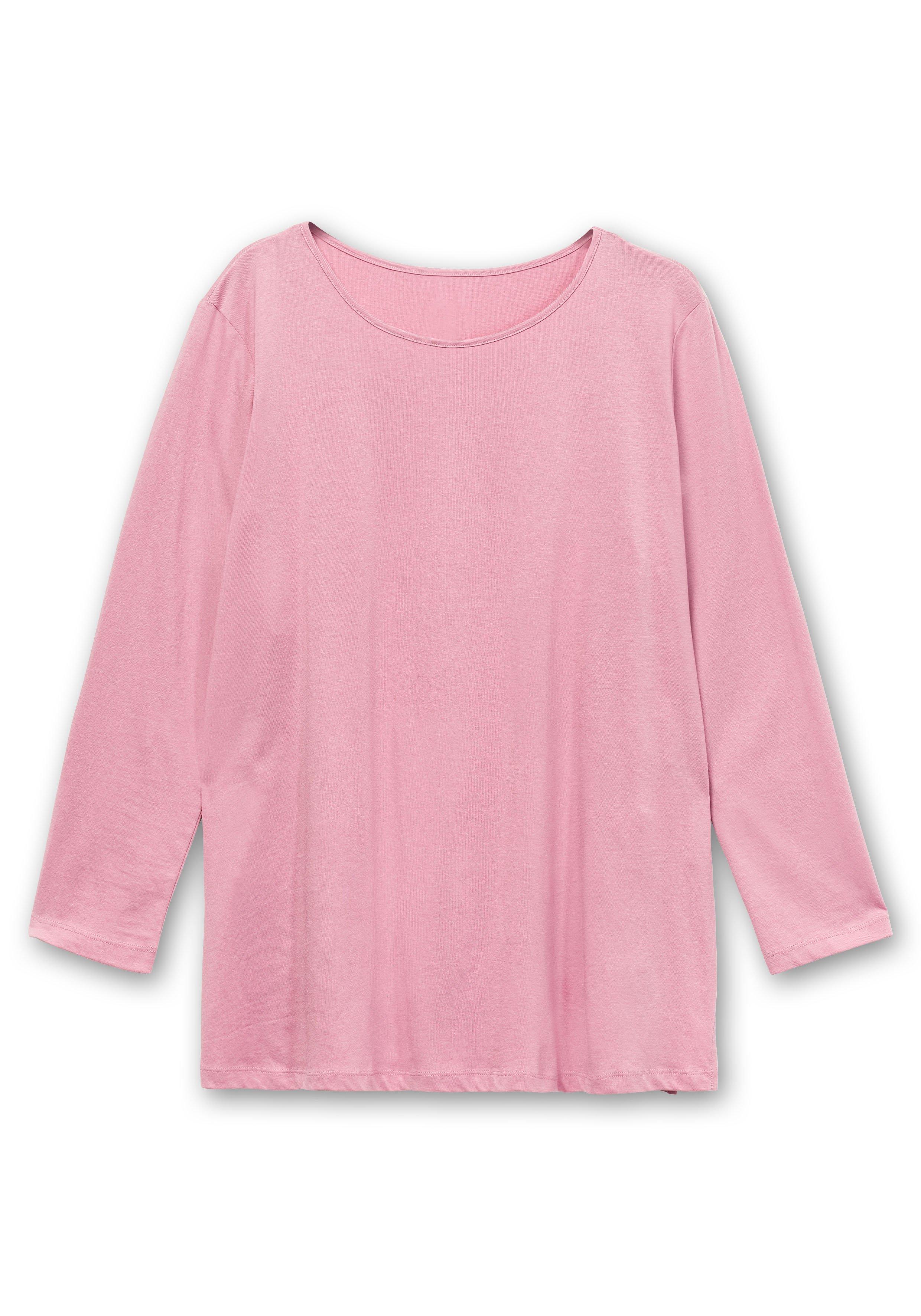 Longshirt mit hohen Seitenschlitzen