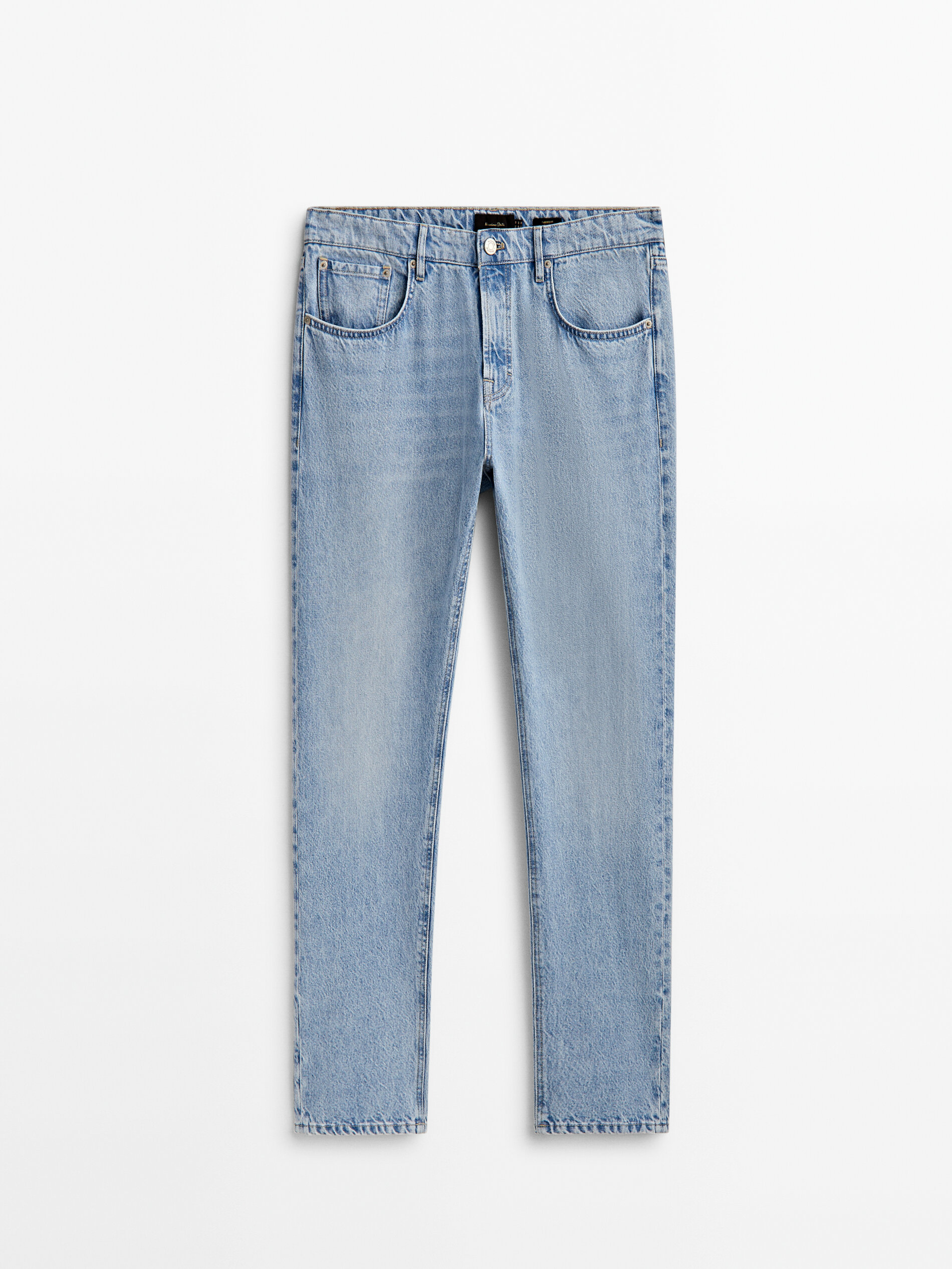 Calça vaquero com corte afunilado - INDIGO
