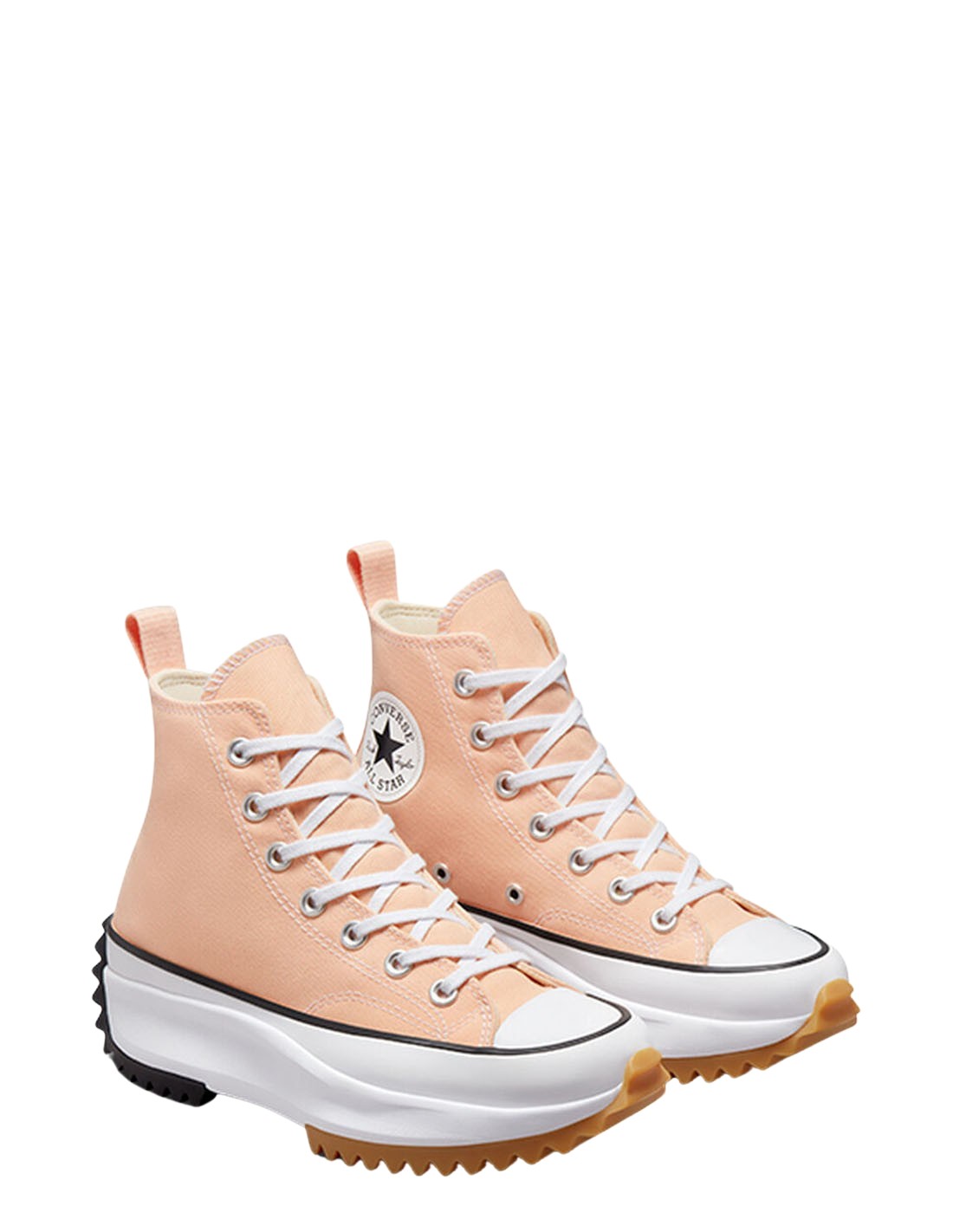 converse Sneakers compensées Femme run star hike hi Rose-Saumon