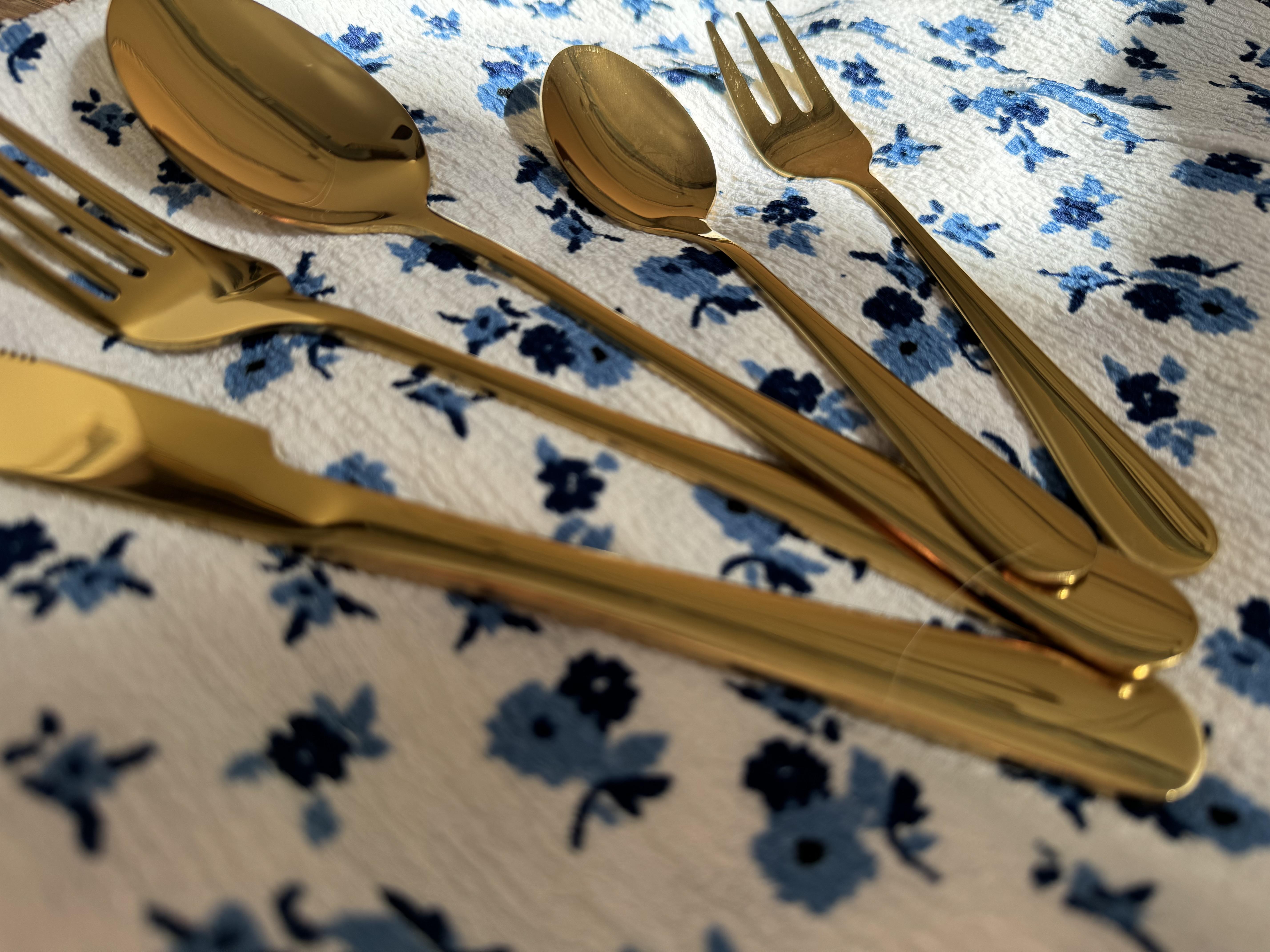 30-delige bestekset FUSILLI Goud
