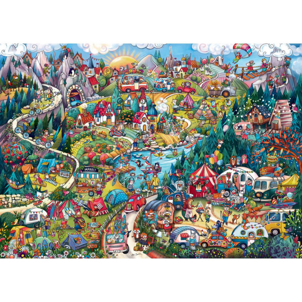 Puzzle Triangulaire - Rita Berman - Go Camping - 2000 pièces
