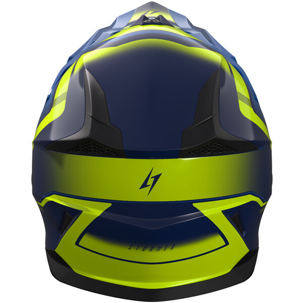 Stormer - Casque Dust Madness Bleu / Brillant / Jaune fluo