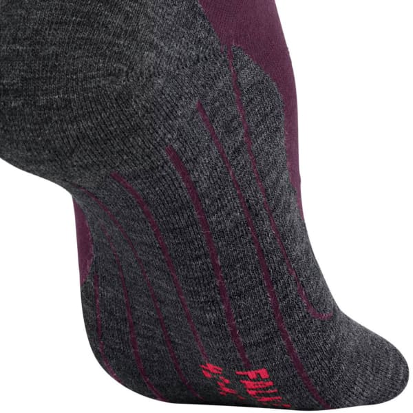 Chaussette randonnée FALKE TK5 WANDER WOOL SHORT W DARK MAUVE