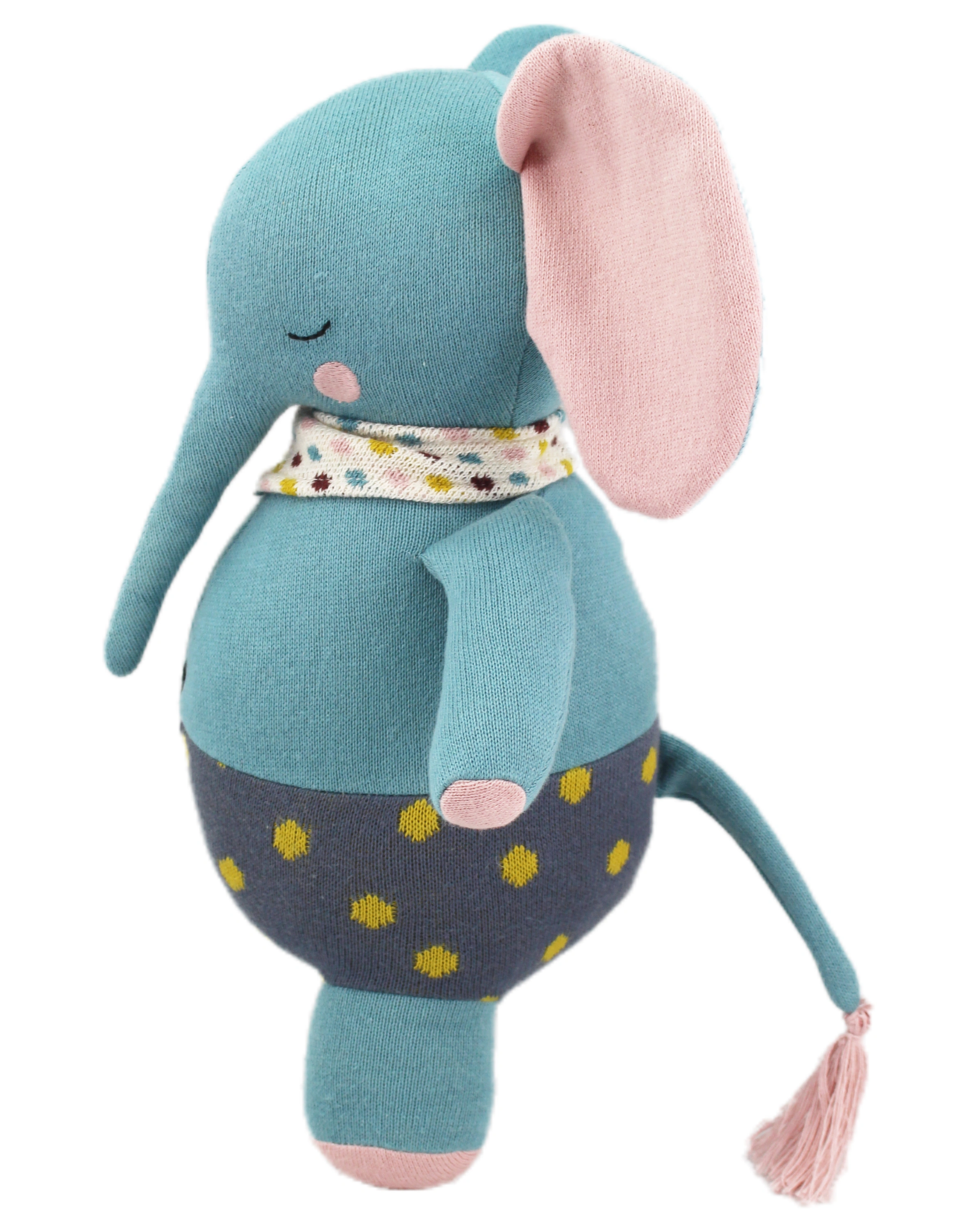 Kuscheltier ELEFANT ANTON in blue/pink