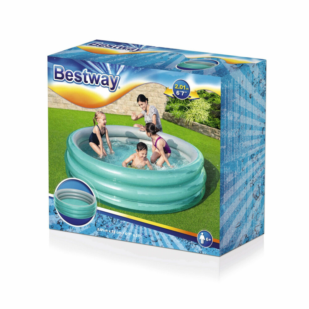 Bestway Kinderbad Rond Big Metallic 201 cm