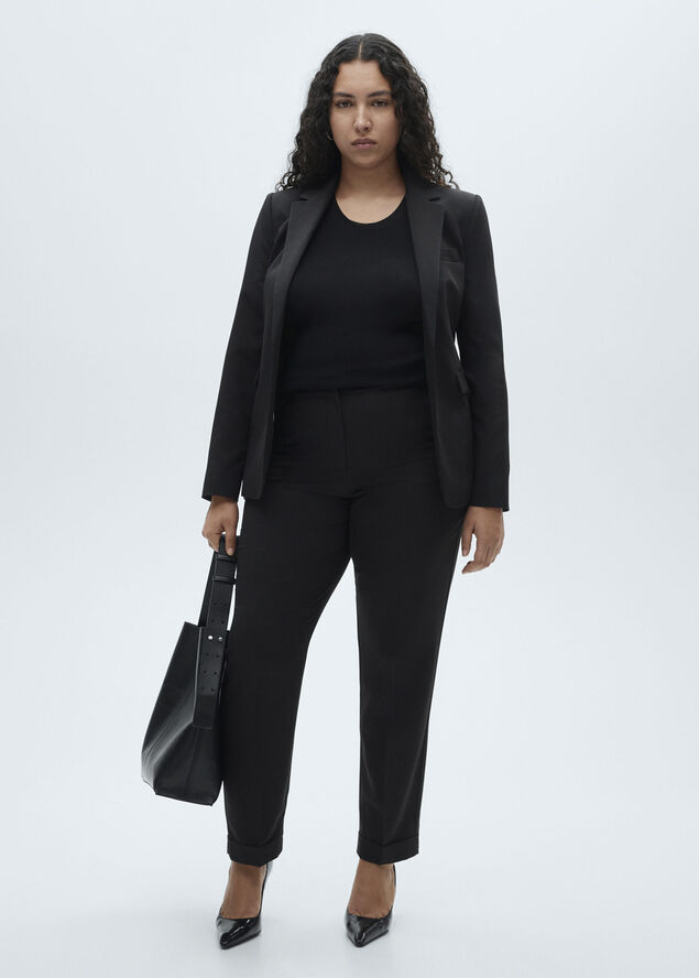 MANGO BLAZER. -- BOREAL Black