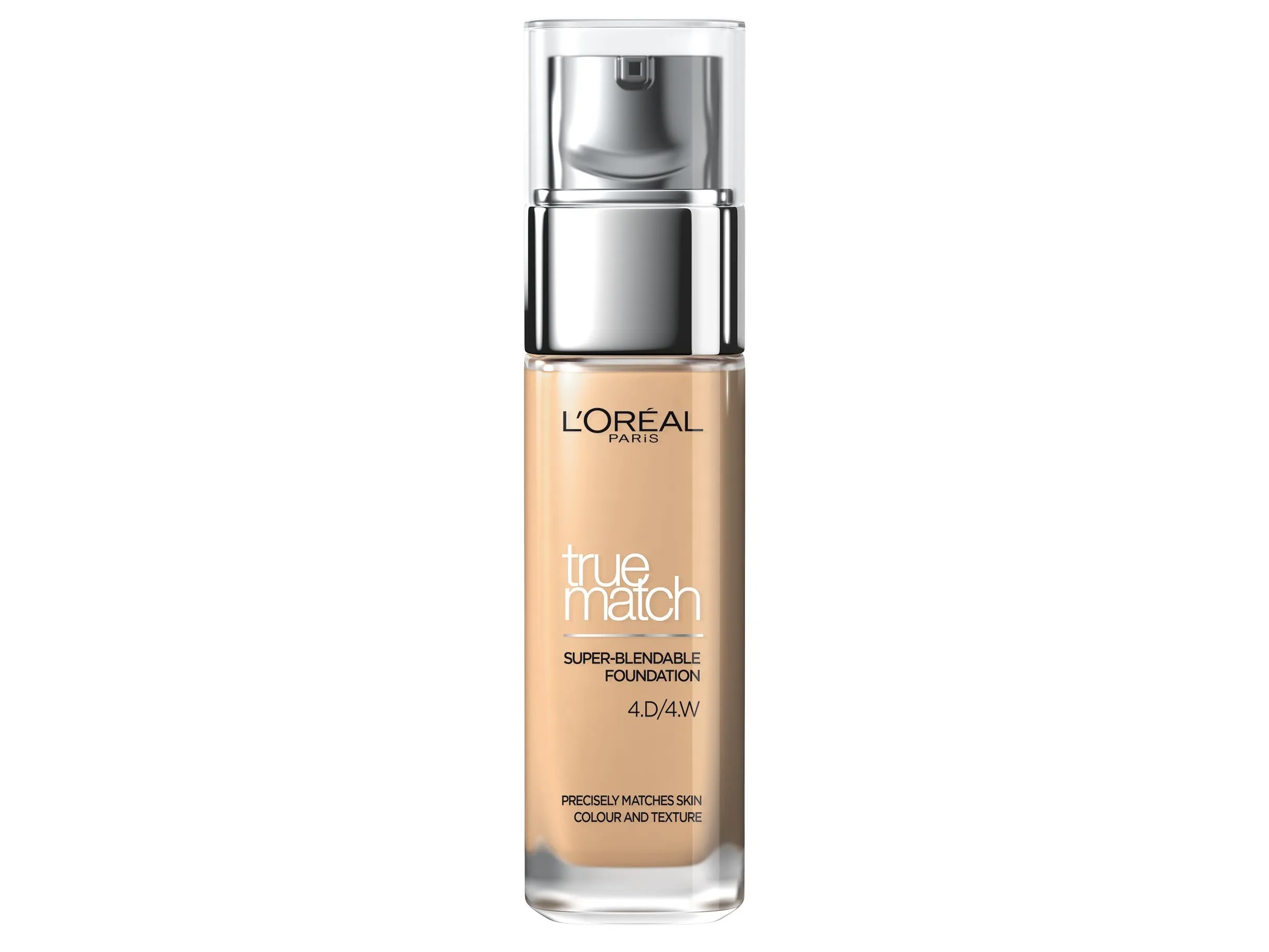 L'Oreal Paris Foundation True Match Liquid Foundation 4W Golden Natural with Hyaluronic Acid & SPF 17 30ml